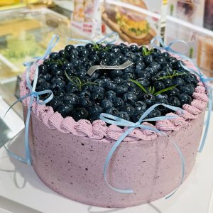 Blueberry milk cake蓝莓米奶糕