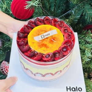 Cherry Brulee Cake