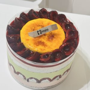 Cherry Brulee Cake